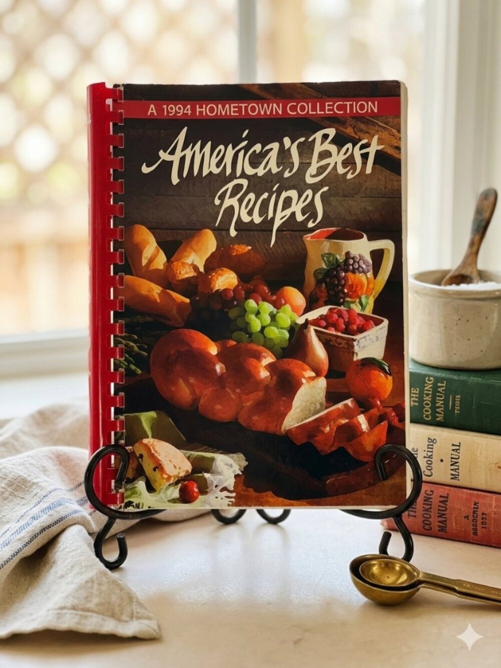 America’s Best Recipes 1994 Hometown Collection Cookbook Spiral Bound Vintage